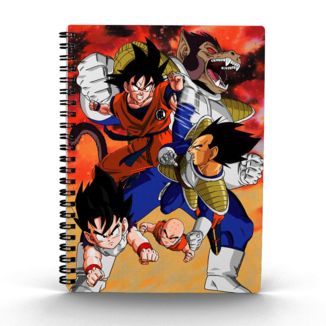 Son Goku vs Vegeta Dragon Ball Z 3D Effect A4 Notebook