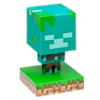 Lampara 3D Zombie Ahogado Minecraft Icons