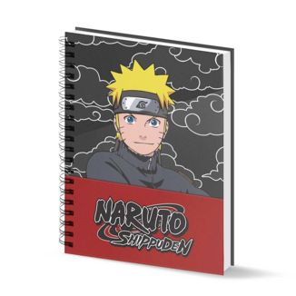 Libreta A4 Negra Naruto Uzumaki Naruto Shippuden