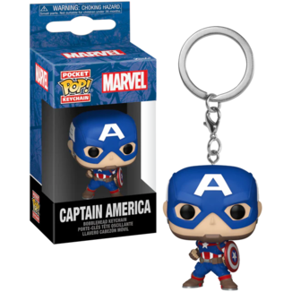 Captain America Marvel Comics Keychain Pocket Funko POP