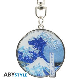 Hokusai Big Wave Keychain