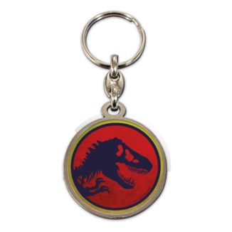 T-Rex Metal Keychain Jurassic Park 7 cm