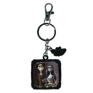Emily and Victor Portrait Keychain Corpse Bride Tim Burton