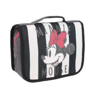 Minnie Mouse Stripes Travel Toiletry Bag Disney