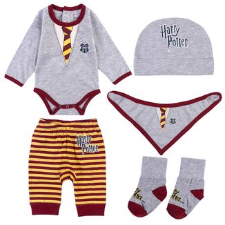 Gryffindor Gift Pack for Baby Body Pants Hat Socks and Bib Harry Potter