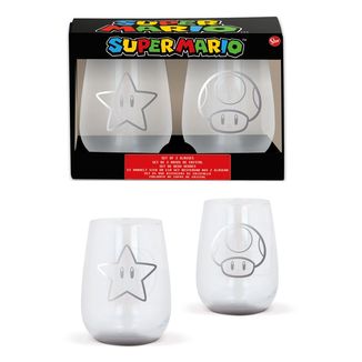Super Mushroom & Star Glasses Pack Super Mario Bros