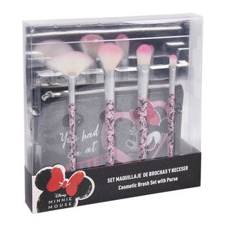 Minnie Mouse Brushes & Travel Toiletry Bag Make Up Set Disney