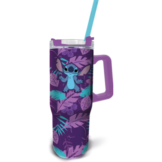 Purple Flower Stitch XL Rambler Mug Lilo & Stitch Disney 940 ml