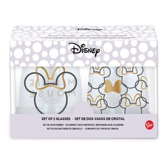 Minnie Mouse Crystal Glasses Disney 