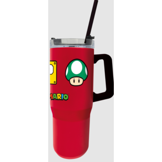 Vaso de Viaje XL Símbolos Super Mario Nintendo 1165 ml