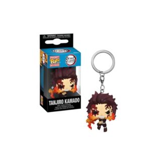 Tanjiro Kamado Dancing Flash Kimetsu no Yaiba Keychain Pocket Funko POP!