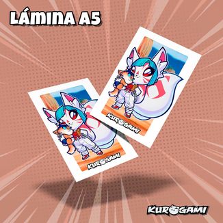 Lamina A5 Katsumi & Kurobaby Madre e hijo Kurogami