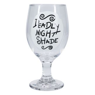 Deadly Night Shade Glass Cup Nightmare Before Christmas Disney 350 ml