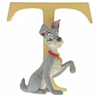 Letter T Tramp Figure Lady and the Tramp Disney Enchanting Collection