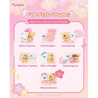 Blind Box 2 Mini Figuras Maltese Cherry Blossoms Funism (Aleatorio)