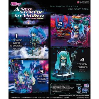 Blind Box Figura Neo Story Hatsune Miku Vocaloid Re-Ment (Aleatoria)