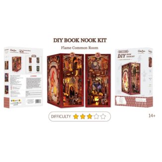 Flame Common Room Book Nook DIY Diorama