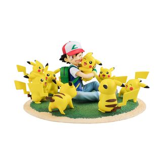 Ash & Pikachu Ga Ippai Ver. Figure Pokemon G.E.M. 
