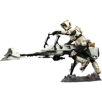 Figura Scout Trooper & Speeder Bike Star Wars The Mandalorian