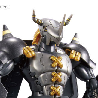 Black WarGreymon Model Kit Digimon Adventure Figure Rise Standard