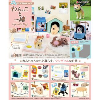 Set Figuras Life with Dogs Re-Ment (Caja completa)