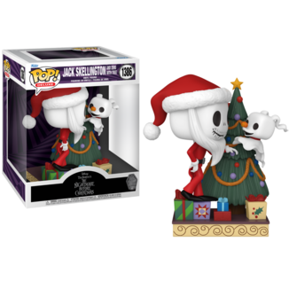 Funko Jack Skellington y Zero Árbol de Navidad Pesadilla Antes de Navidad Disney POP! Deluxe 1386