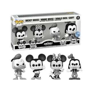 Funko Mickey, Minnie, Donald y Goofy Mickey and Friends Disney POP! 4 Set Special Edition