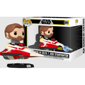 Funko Obi-Wan Kenobi y Delta 7 Starfighter Star Wars POP! Rides Super Deluxe 641