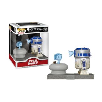 Funko R2-D2 y Holograma Princesa Leia Star Wars POP! Deluxe 766