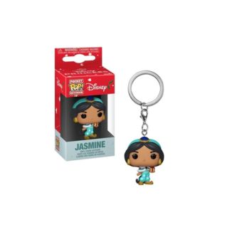 Jasmine Christmas Aladdin Disney Keychain Pocket Funko POP!