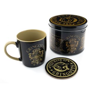 Gringotts Bank Tin Mug and Coaster Set Harry Potter 370 ml
