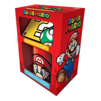 Set Taza, Llavero y Posavasos Super Mario Nintendo