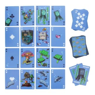 Baraja de Cartas Naipes Waterproof Minecraft