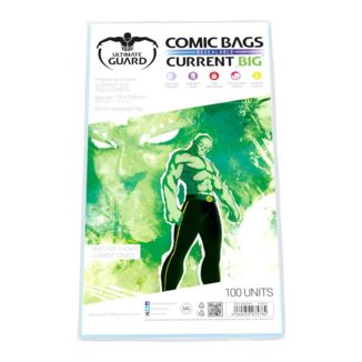 Big Bolsas Cómic Current Big Size con Cierre Reutilizable Ultimate Guard (Pack 100)
