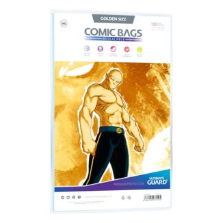 Bolsas Cómic Golden Size con Cierre Reutilizable Ultimate Guard (Pack 100)
