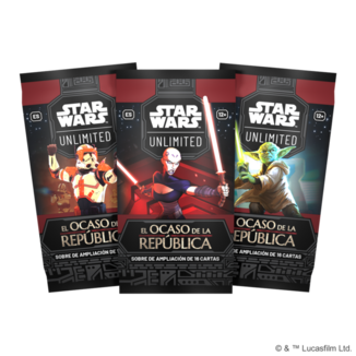 El Ocaso de la República Booster Pack Star Wars Unlimited (Spanish)