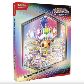 Colección Álbum Pokémon TCG Escarlata y Púrpura Evoluciones Prismáticas (Español)