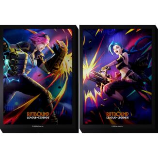 Fundas Art Sleeves VI & Jinx Vendetta Riftbound - League Of Legends TCG (Pack 100)