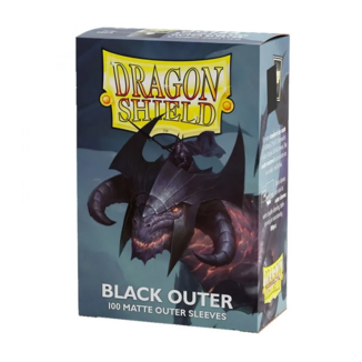 Black Outer Matte Standard Card Sleeves Dragon Shield (Pack 100)