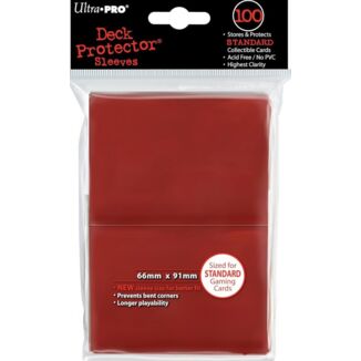 Standard Red Card Sleeves Ultra Pro (Pack of 100)