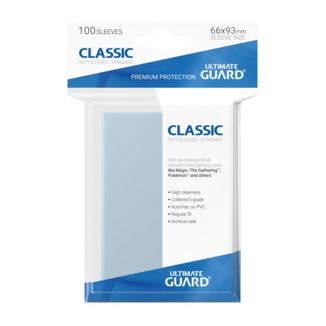 Fundas Estándar Transparente Classic Soft Ultimate Guard (Pack 100)