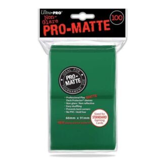 Fundas Estándar Verdes Pro Matte Ultra Pro (Pack 100)