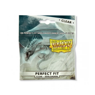 Perfect Fit Sideload Clear Standard Card Sleeves Dragon Shield (Pack 100)