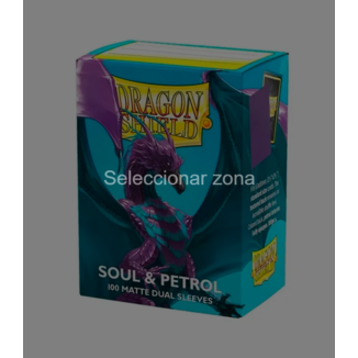 Soul & Petrol Matte Dual Standard Card Sleeves Dragon Shield (Pack 100)