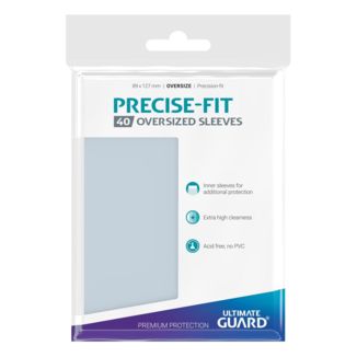 Fundas Tamaño Oversized Transparente Precise-Fit Ultimate Guard (Pack 40)