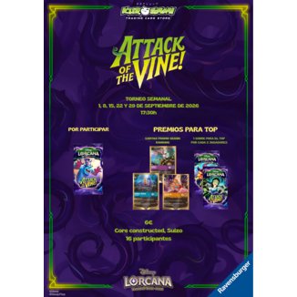 Registration for Attack on the Vine Weekly Lorcana Tournament - 29/09/26
