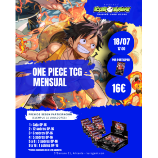 Inscripción One Piece MENSUAL JULIO - 18/07/26