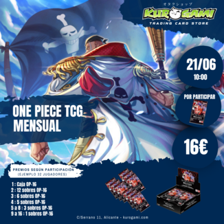 Inscripción One Piece MENSUAL JUNIO - 21/06/26