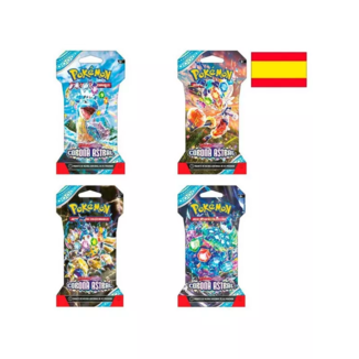 Escarlata y Púrpura Corona Astral Blistered Booster Pack Pokémon TCG (Spanish)