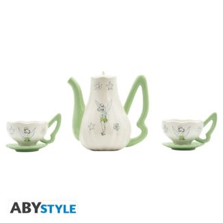 Tinker Bell Peter Pan Disney Teapot and Cups Set